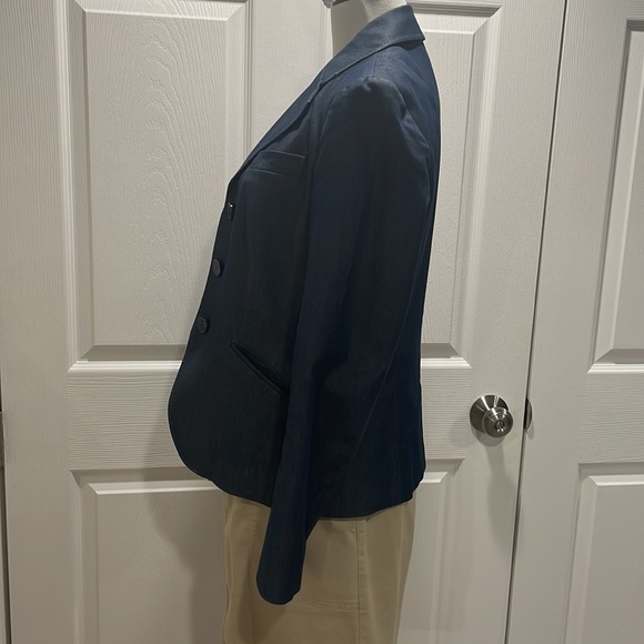 Talbots Dark denim blazer. Great jacket for all seasons. - Picture 4 of 8